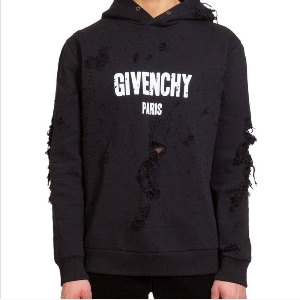 Givenchy distress hoodie